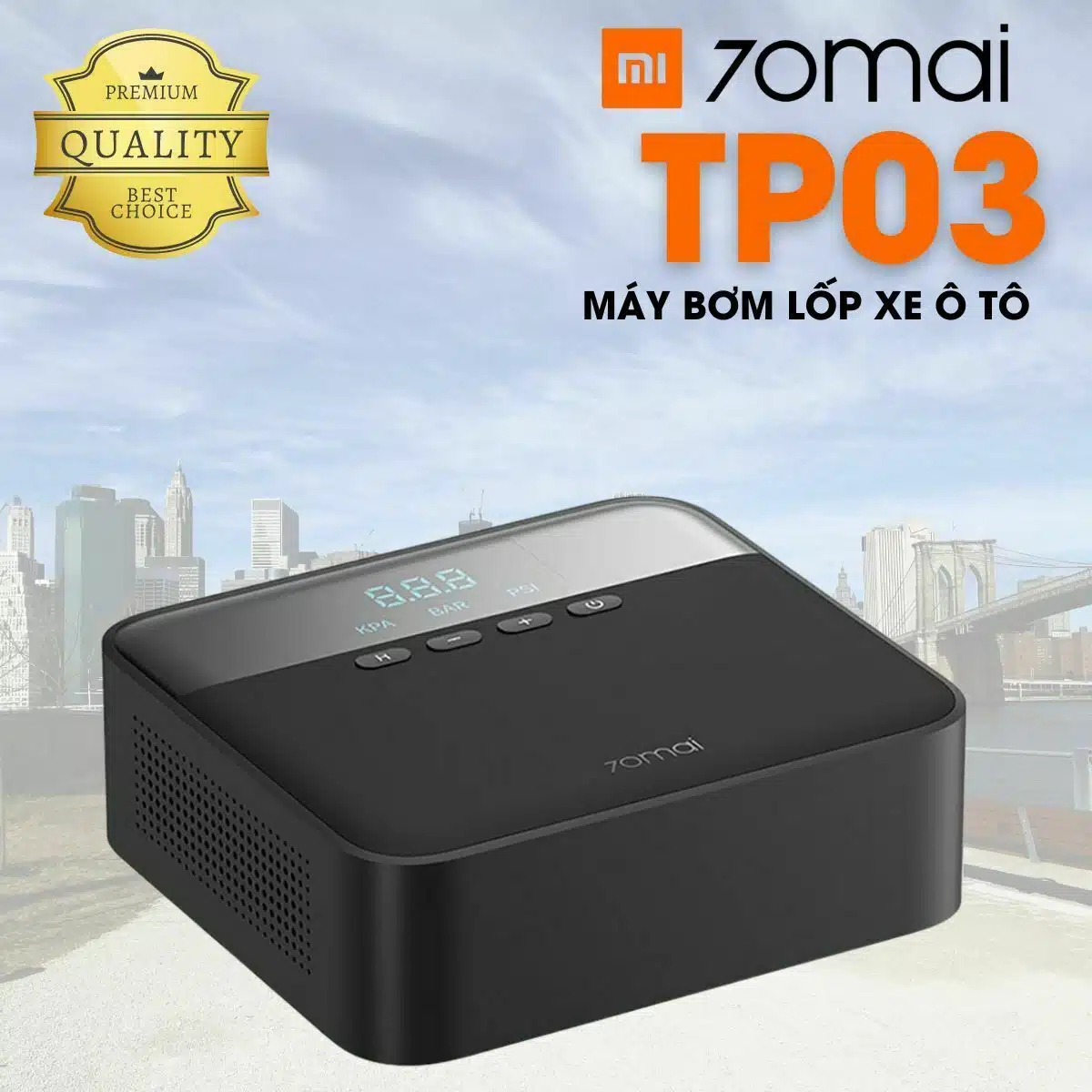 Máy bơm lốp ô tô Xiaomi - Ảnh 2