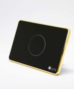 Công tắc lumi cảm ứng kính phẳng viền nhôm