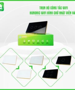 Công Tắc Cảm Ứng Wifi Hunonic Hình Chữ Nhật Có Viền