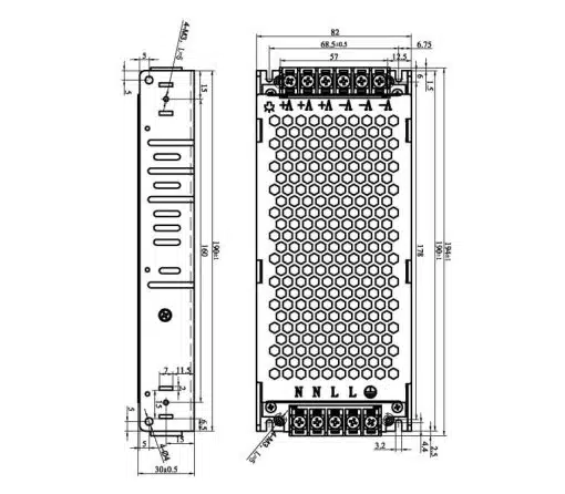 Nguồn 5V 40A Siêu Mỏng Chính Hãng - Hình ảnh 4