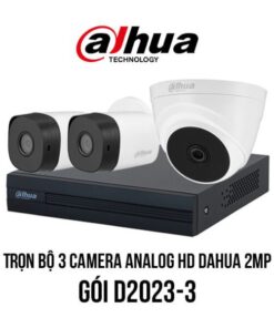 Trọn bộ 3 camera Analog HD DAHUA 2MP