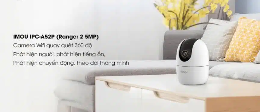 Camera Wifi 360 độ IMOU IPC-A52P (Ranger 2 5MP)